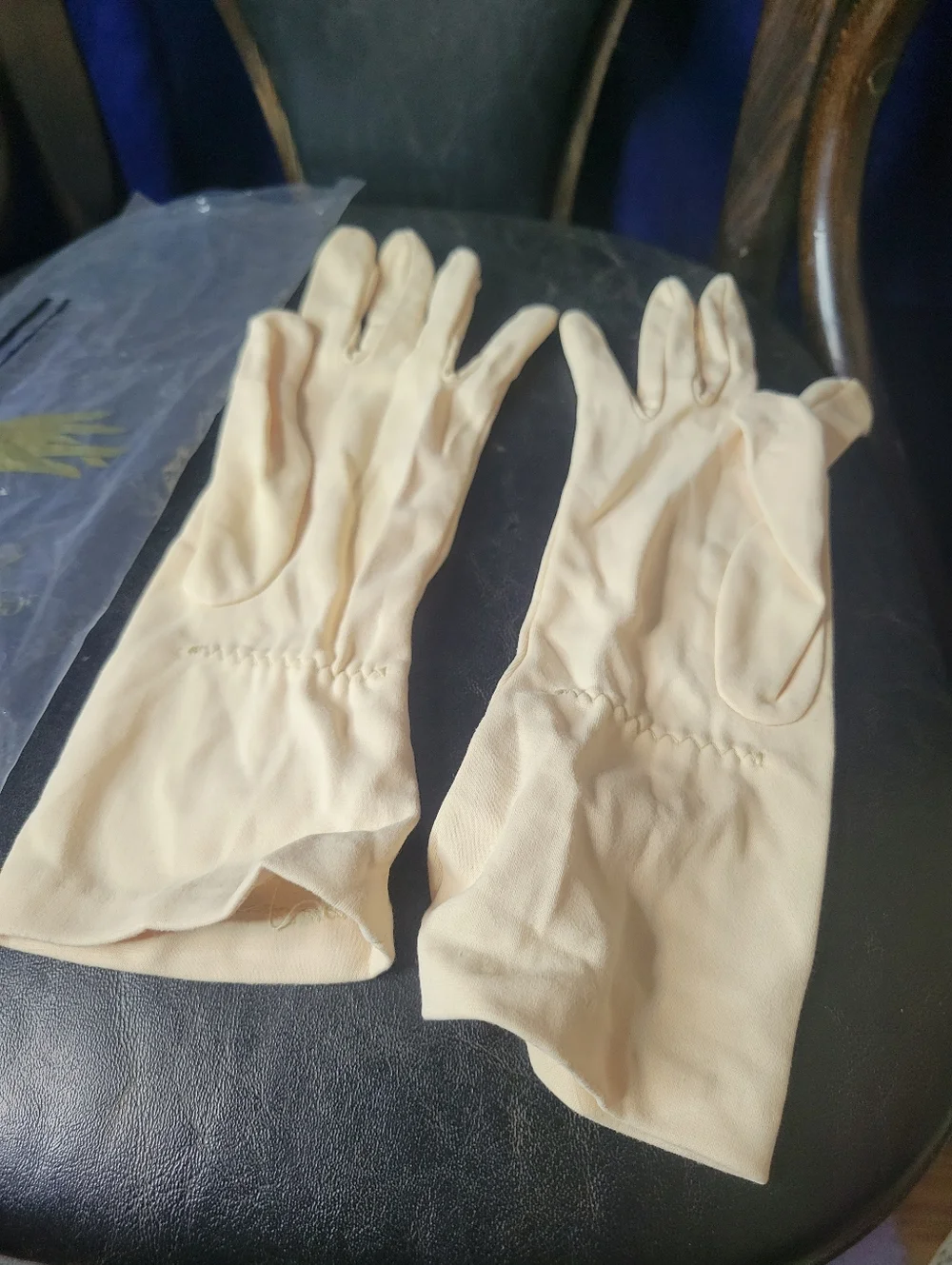 Vintage Beige Formal Opera Style Ladies Gloves